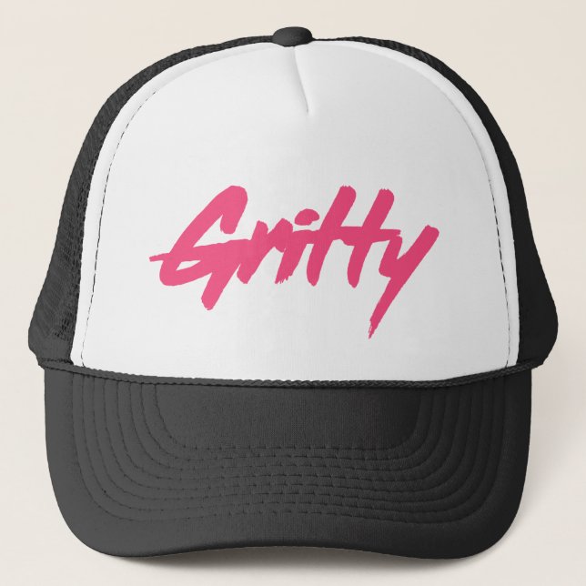 Pink Gritty Truckerkappe (Vorderseite)