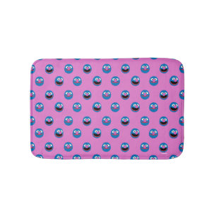 Pink Grover Face Pattern Badematte