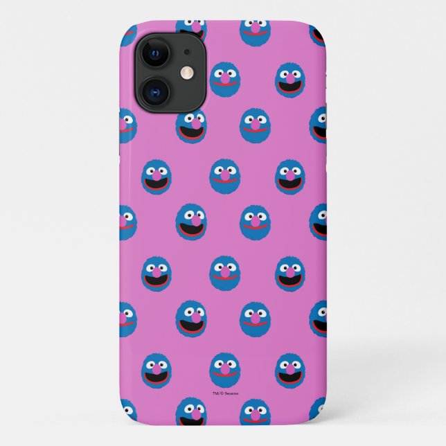 Pink Grover Face Pattern Case-Mate iPhone Hülle (Rückseite)