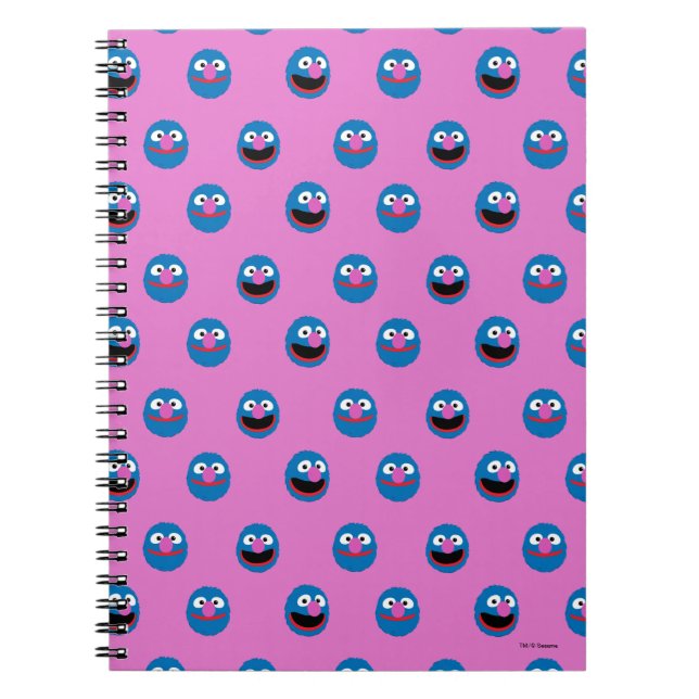 Pink Grover Face Pattern Notizblock (Vorderseite)