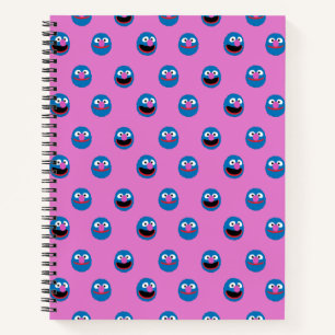 Pink Grover Face Pattern Notizbuch