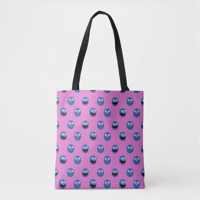 Pink Grover Face Pattern Tasche (Vorderseite)