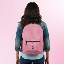 Pink Grunge Aesthetic Bedruckter Rucksack