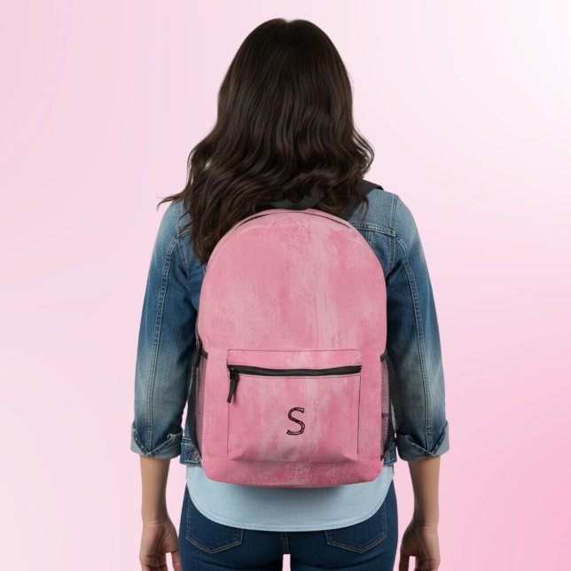 Pink Grunge Aesthetic Bedruckter Rucksack (Von Creator hochgeladen)