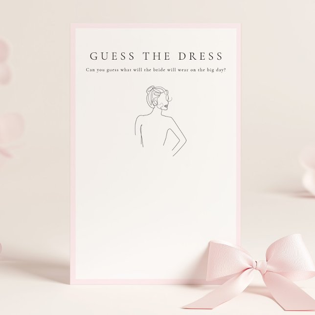 Pink Guess, das Brautparty zum Kleid Briefpapier (Von Creator hochgeladen)