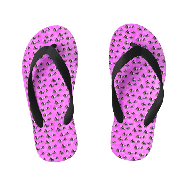 Pink-Guinea-Schweinemuster Kinderbadesandalen (Fußbett)