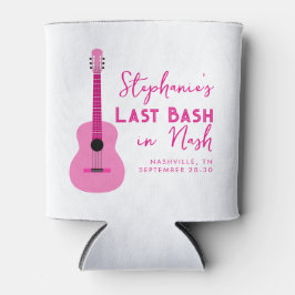 Pink Guitar Last Bash in Nash Bachelorette Dosenkühler