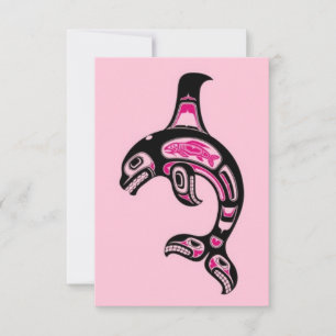 Pink Haida Spirit Killer Whale