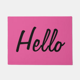 Pink - hallo Fußmatte