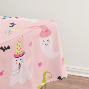 Pink Halloween Éffrayant Cute Ghost Nappe