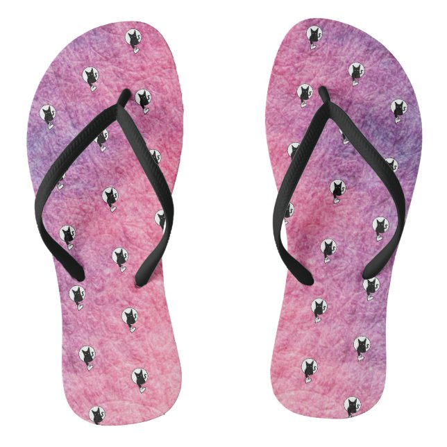 Pink Halloween Flip Flops von Poet Adiela Akoo (Fußbett)