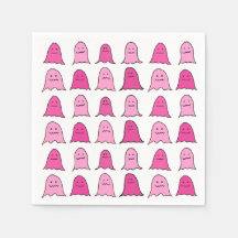 Pink Halloween Ghosts