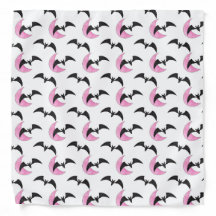PINK HALLOWEEN HALBMOONS UND SCHWARZE BATTEN