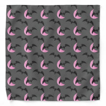 PINK HALLOWEEN HALBMOONS UND SCHWARZE BATTEN