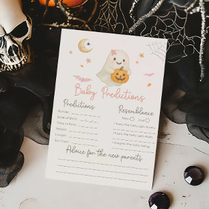 Pink Halloween Little Boo Baby Vorhersage Spiel