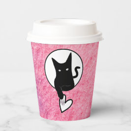 Pink Halloween Paper Cups von Poet Adiela Akoo Pappbecher