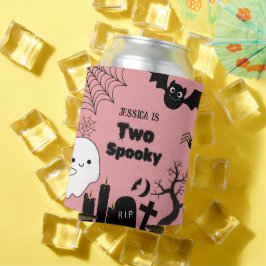 Pink Halloween zwei sprichwörtliche zweite Geburts Dosenkühler