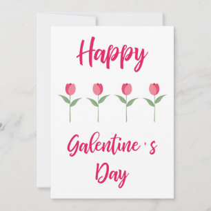 Pink Happy Galentine´s for Day Best Friend Karte