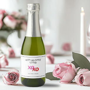 Pink Happy Galentine XOXO Hugs und Kisses Red