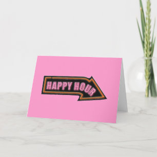Pink Happy Hour Einladung