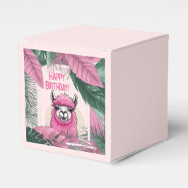 Pink Happy Lama lächeln Geschenkschachtel