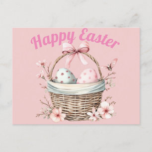 Pink Happy Oaster Postkarte