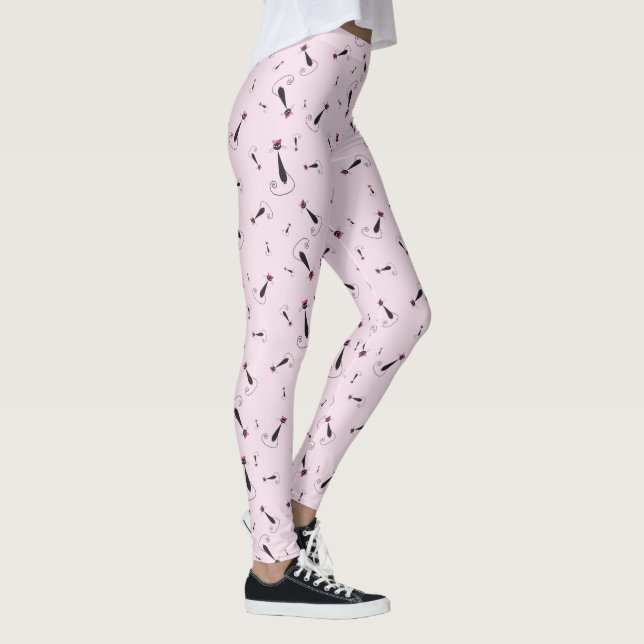 Pink Hat Kitty Cat Leggings (Rechts)