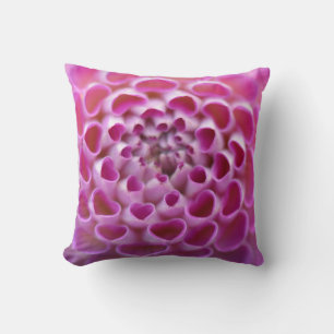 Pink Heart Blume Dahlia Bloom Floral Muster Kissen