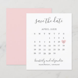 Pink Heart Calender Budget Hochzeit speichern das 