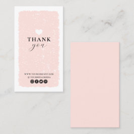 Pink Heart Dankeschön Karte