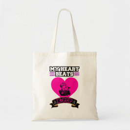 Pink Heart Idol singt KPop Music Liebe Design Tragetasche