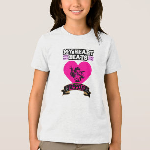 Pink Heart Idol singt KPop Music Liebe Design Tri-Blend Shirt