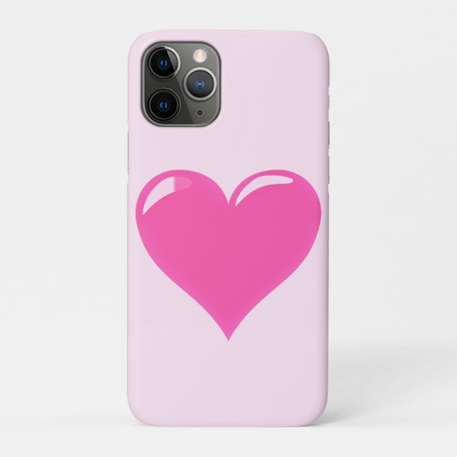 Pink Heart iPhone Case (Rückseite)