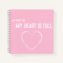 Pink Heart Journal des Niedlichen Girl-Magazins Notizbuch