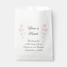 Pink Heart Liebe personalisieren ist süße Hochzeit Geschenktütchen