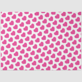 Pink Heart Modern Sweet Love Notes Fun Seidenpapier