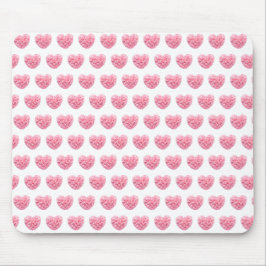 Pink Heart Mouse Pad Mousepad