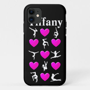 PINK HEART PERSONALISIERT GYMNAST IPHONE FALL TITLE_SEO2