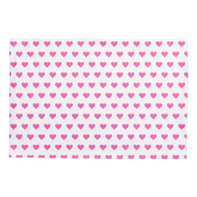 Pink Heart Pillow Case Kissenbezug (Rückseite)
