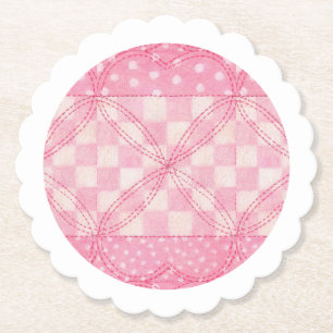 PINK HEART QUILT Rund um die Untersetzer