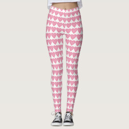 Pink Heart Valentine Leggings