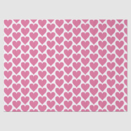 Pink Heart Wedding Tissue for Favorites Seidenpapier