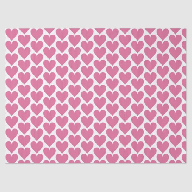 Pink Heart Wedding Tissue for Favorites Seidenpapier (Vorderseite)