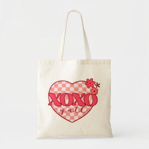 Pink Heart Xoxo Hugs und Kisses Tragetasche