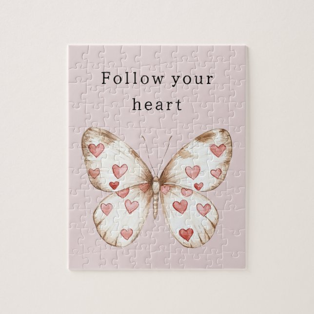 Pink Hearts Butterfly (Vertikal)