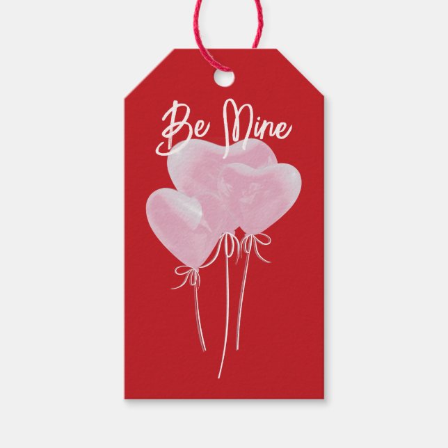 Pink Hearts Geschenkanhänger (Vorderseite)