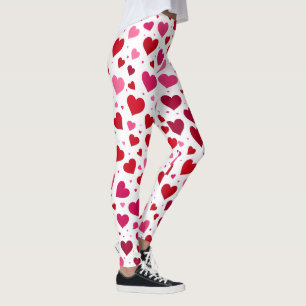 Pink Hearts Leggings - Frauenfashion - Kampfpatt