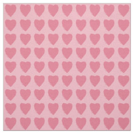 Pink Hearts Pattern Stoff
