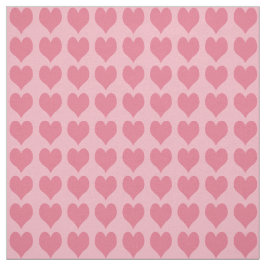 Pink Hearts Pattern Stoff