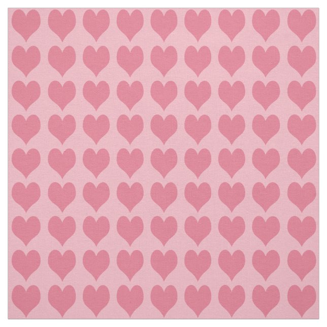 Pink Hearts Pattern Stoff (Muster)